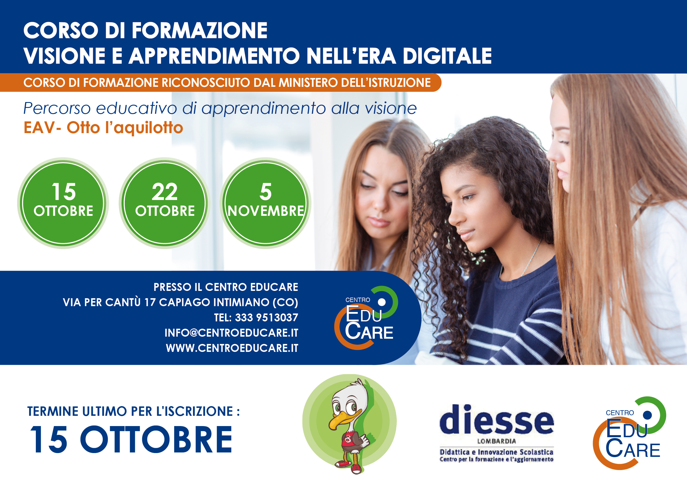 Corso di formazione  VISIONE E APPRENDIMENTO NELL’ERA DIGITALE